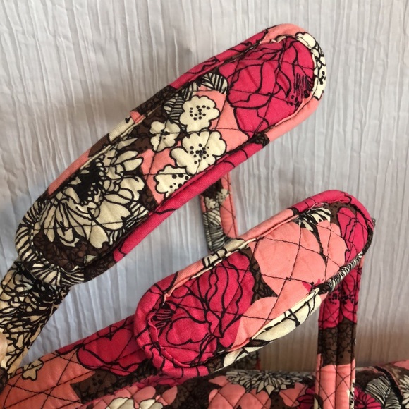 VERA BRADLEY Mocha Rouge XL travel bag carry on weekender with shoulder … - Picture 6 of 14